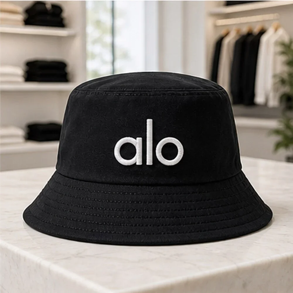 ALO Yoga Black Tennis Bucket Hat NWT